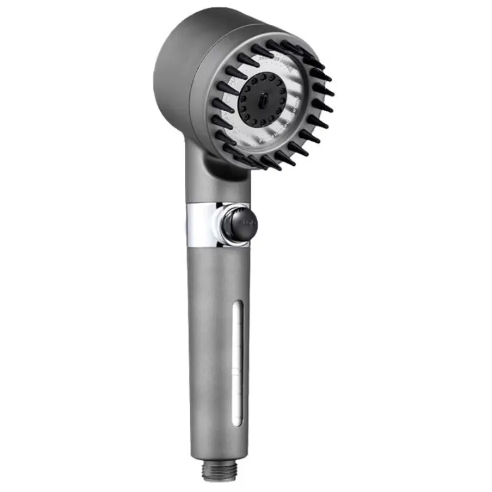 

High Pressure Shower Head 3 Mode Round Bathroom Shower Head Handheld Stainless Steel Bathroom Shower Tool Hand Shower