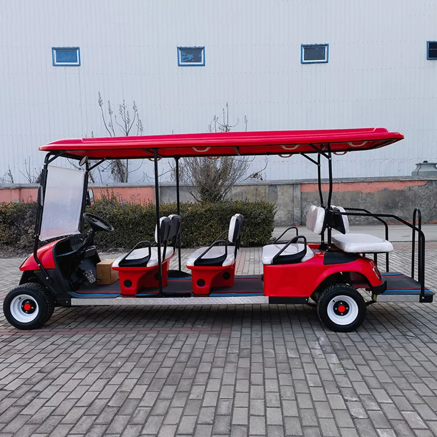 Golf Cart 30% Maximum Driving Slope Scooter Gasoline or Battery Powered Golf Cart Easy to Operate Electric 4 Wheel Adult Car