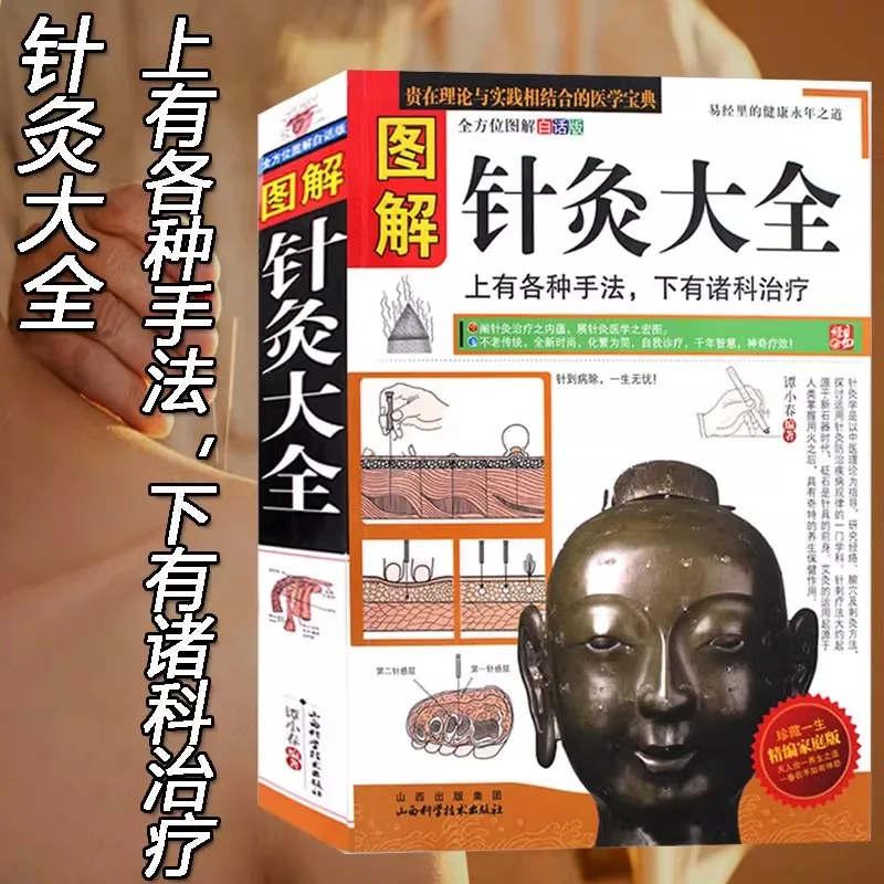 Graphic Acupuncture Book Chinese Medicine Meridian Point Entry Point Blood Pricking Treatment Book Acupuncture Learning Book