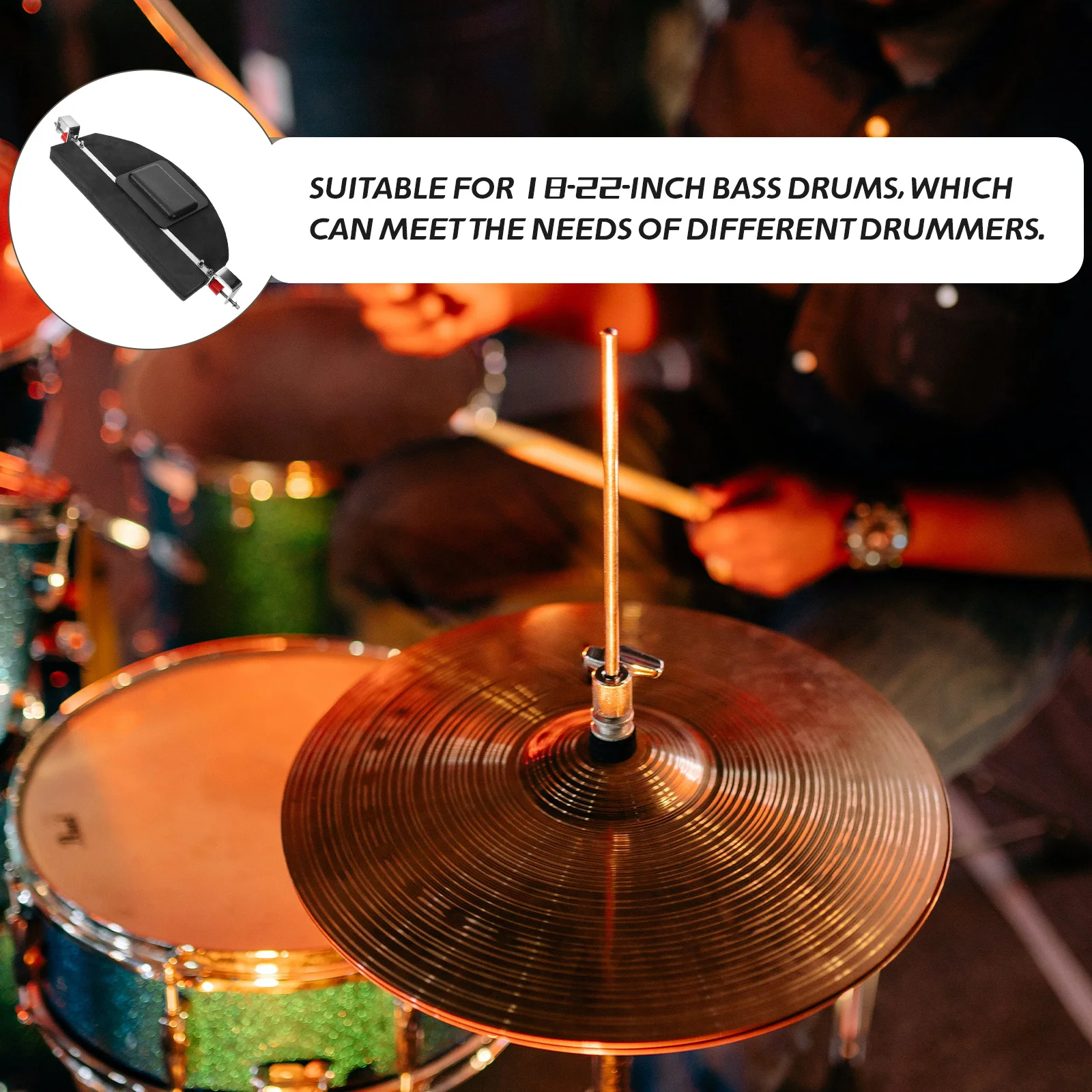 

Bass Practice Mat Quiet Dampening Cushion Noise Reduction Accessories Replacement Mute Pad For Set Kick Practice