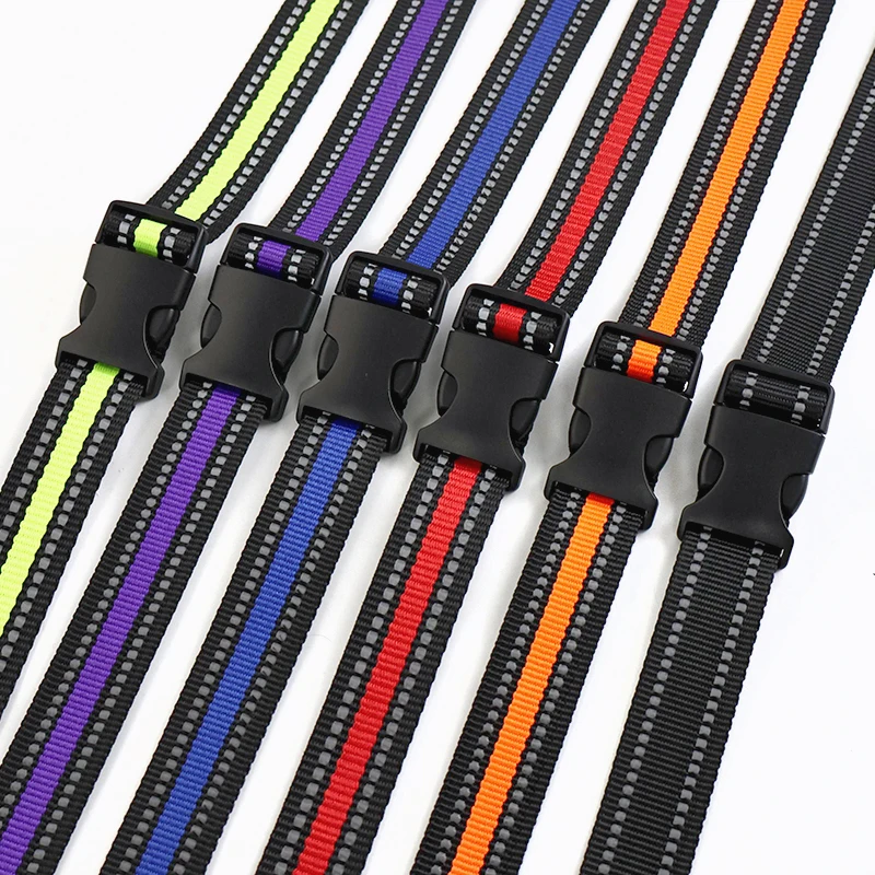 

1/2/5Sets 15/20/25mm Repair Pet Leash Buckle Strap Set Dog Collar Nylon Webbing Plastic Release Buckles Closure Carabiner Clips
