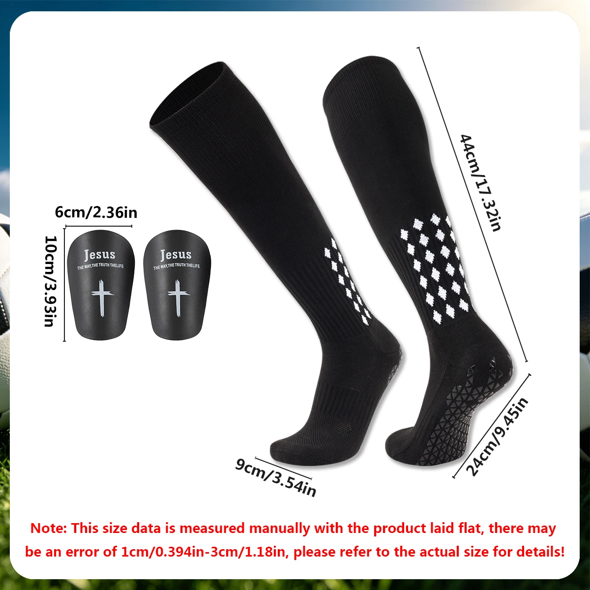 2-piece set for adult thickened short-tube socks leg guard plate strap set for men and women dispensing anti-slip god socks