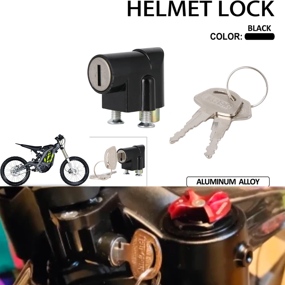 

Helmet Handlebar Lock Security Portable Anti-theft Key Electric Dirt Bike For Surron SURRON Sur Ron Light bee X S Motorcycle