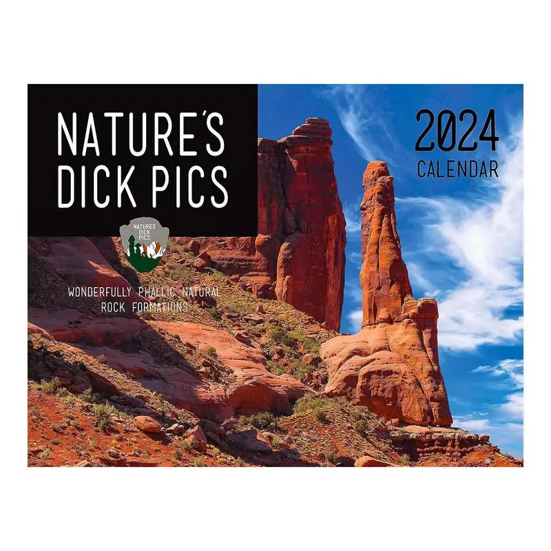 Nature's dicks ปฏิทิน2024ตลกนำเสนอ dicks ของปฏิทินผนังธรรมชาติ2024การเขียนรายเดือนมุ่งเน้นการวางแผน