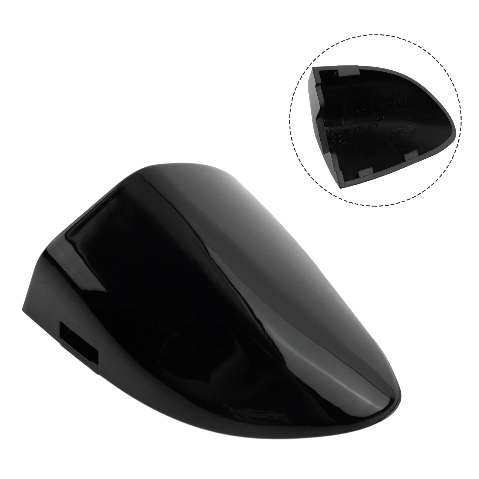 Door Handle Cap Driver Side Exterior 1K8837879 3C0837879 ABS Black For CC 2009-2017 For Passat 2006-2011 Brand New