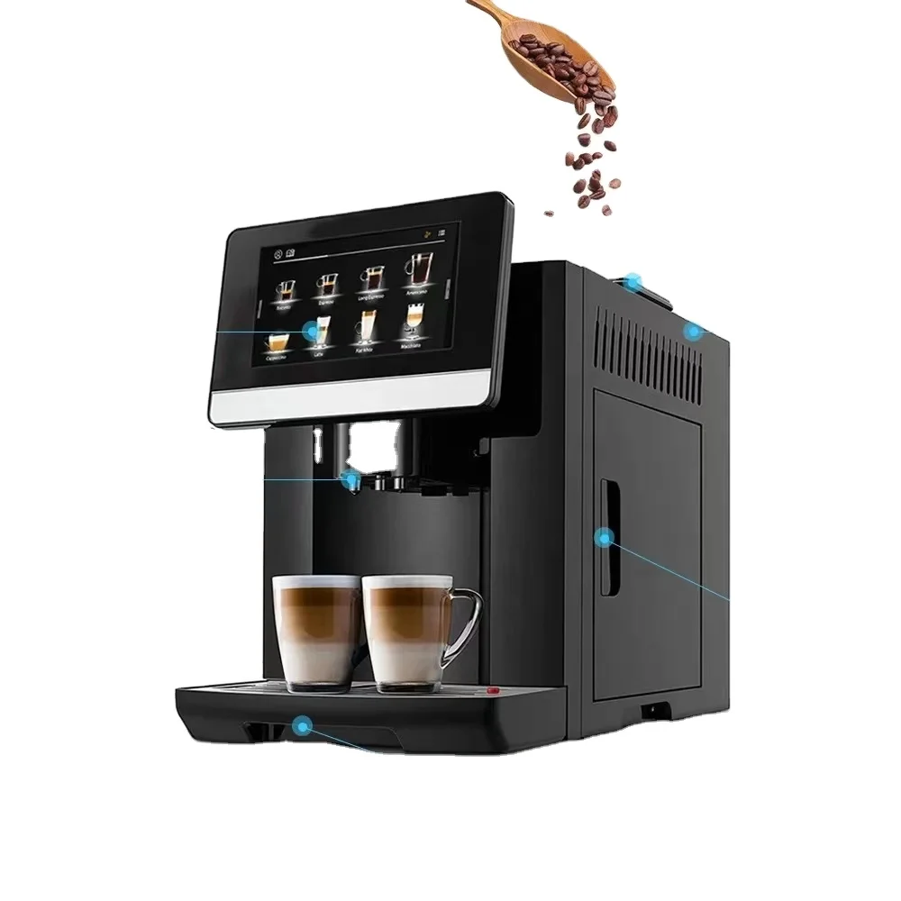 

MT Hot Sale Automatic Espresso Coffee Machine One-Touch Screen Brewing System For Bean Powder Milk Commercial Kitchen Equipment