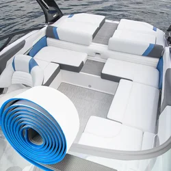 KXKZREN 2400×55×5mm Boat Flooring EVA Foam Decking Sheet Marine Deck Carpet Stripe Self-Adhesive Mats Yacht Kayak Accessories