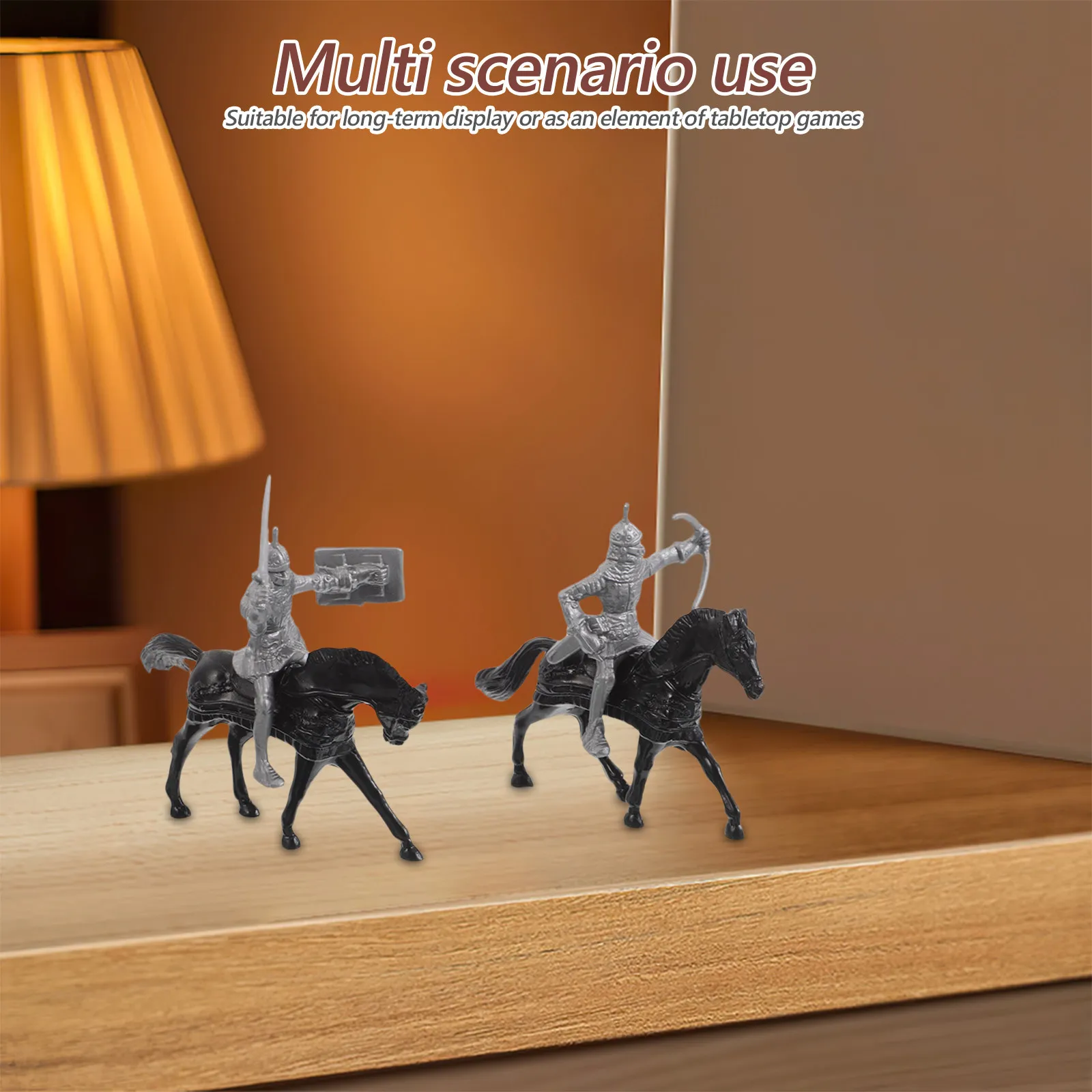 

32Pcs Knight Soldier Set Medieval Miniatures Horses Soldiers Historical Battle Scene Army Playset Boys Collection