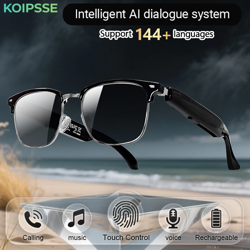 

KOIPSSE AI intelligent multifunctional translation glasses, AI chat and other modes, music playback and hands-free calling.