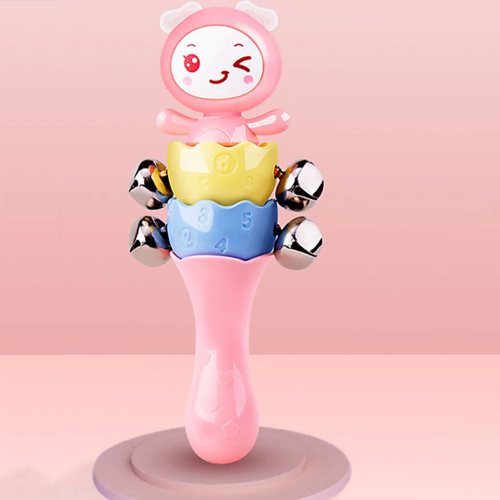 خشخيشة يدوية للطفل بجودة ممتازة، قوية وآمنة وعملية وتعزز التنسيق وتلهم الاهتمام أداة تفاعل الصوت الحلوة #1