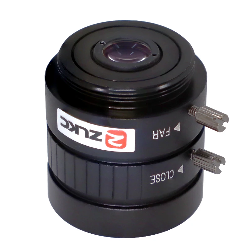 عدسة ZLKC CS ثابتة مثبتة على عدسة صناعية بؤرية يدوية F1.2 قزحية ، FA Megapixel لكاميرا رؤية الماكينة ، 4 عدسة ماكرو ،. 7 بوصة