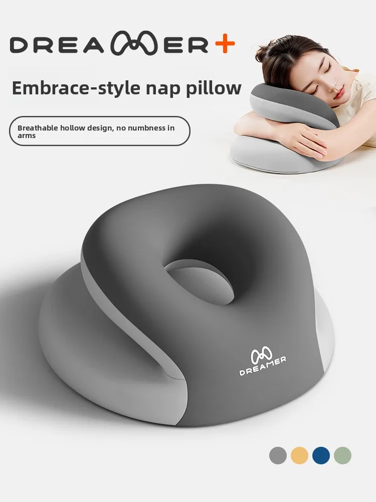 Zhimengren Office Nap Pillow Adult Desk Sleep Aid Pillow Modern Simple Style Versatile Shape Detachable Cover for Office Use