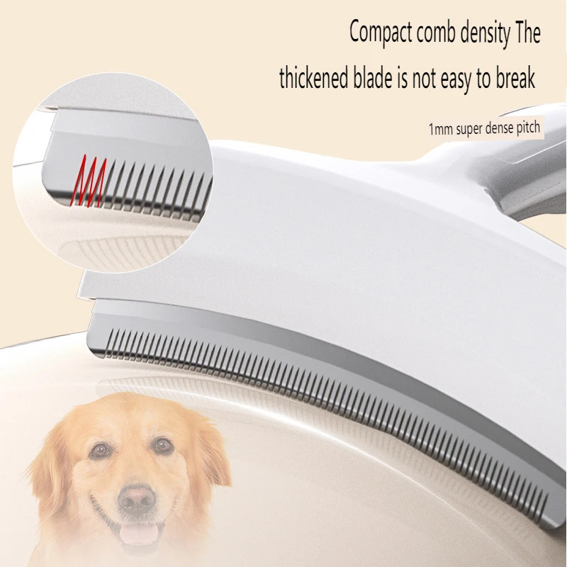 ABS Pet Dog Knotting Comb Curved Cat Hair Remover Long Handle Pet Brush for Cats Dogs Kitten Grooming Supplies Pet Supplies view 5