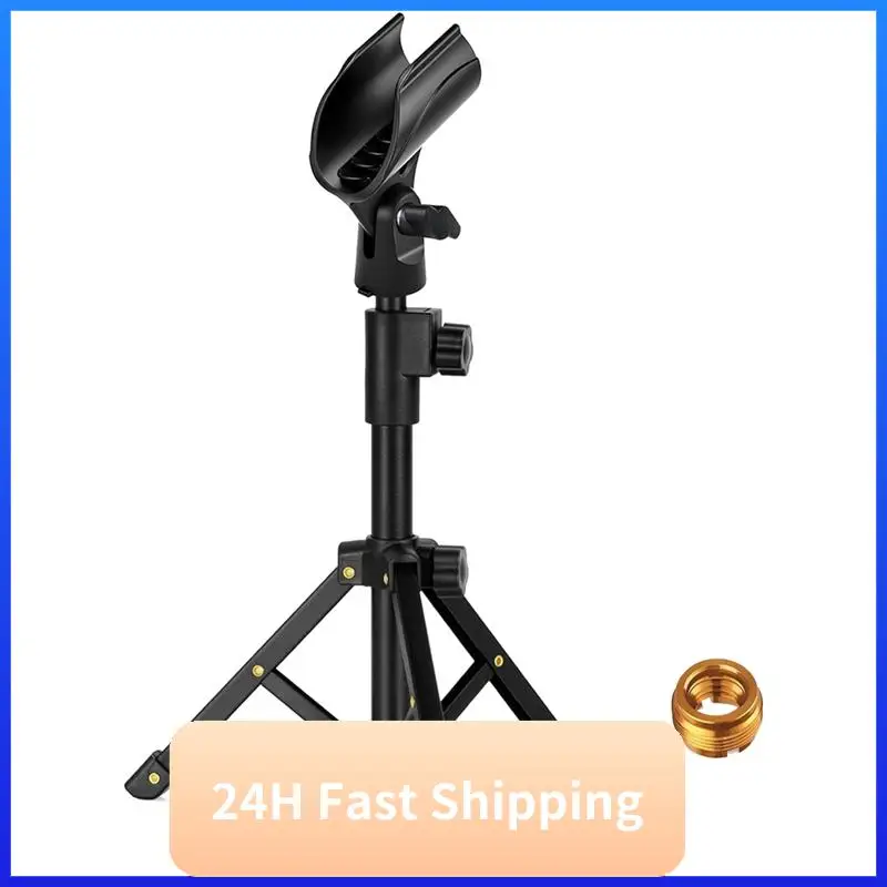 

T30C New Tabletop Mic Stand, Adjustable Desktop Microphone Stand With 3/8 Inch Threaded For Most Microphone