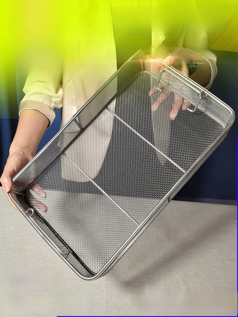 

Корзина для чистки из нержавеющей стали 304, рама, корзина Waer, высокотемпературное дезинфицирующее средство для высокой фары, ультразвуковая стерилизация...