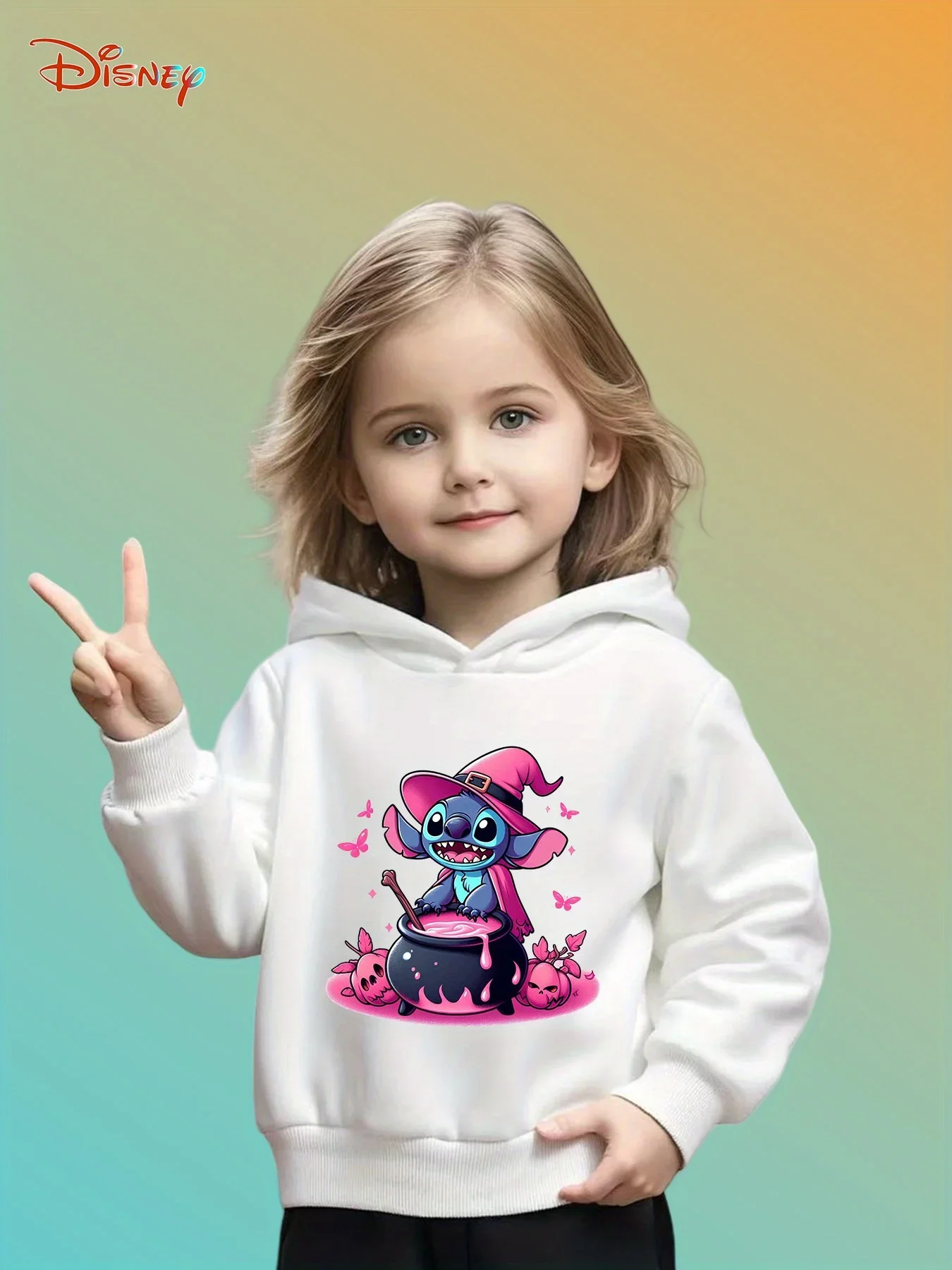 

Осенне-зимняя модная милая детская толстовка с капюшоном для Хэллоуина Диснея, повседневные спортивные уличные повседневные свободные топы