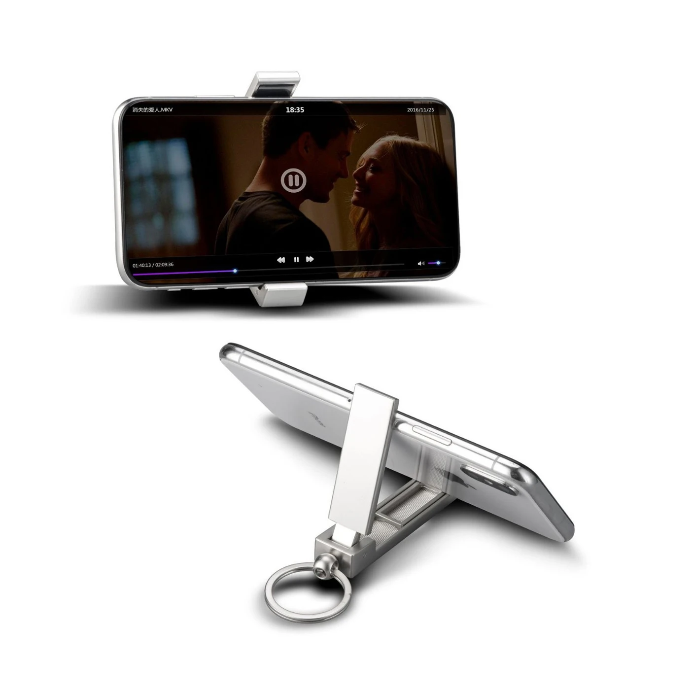 Gancio per portafoglio porta telefono portatile adatto per supporto per borsa pieghevole da tavolo, supporto per telefono maschio e femmina