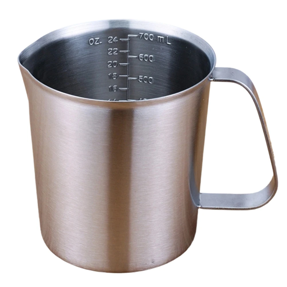 1Pc Stainless Steel Measuring Cup 16oz 500ml Graduated Kettle For Coffee Tea Milk Accurate Pouring Kitchen Tool