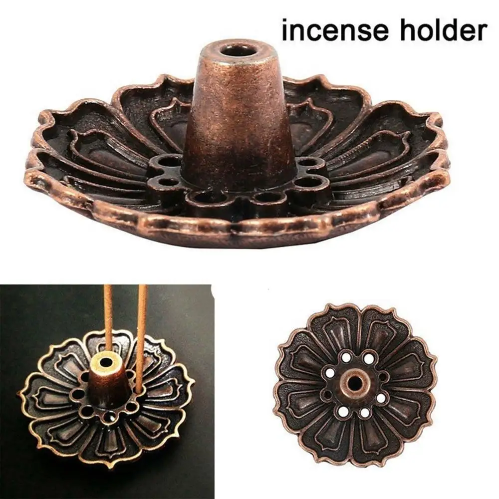 9 Holes Vintage Perfume Fragrance Stick Cone Incense Buddhist Supplies Incense Holder Aromatherapy Craft Plate