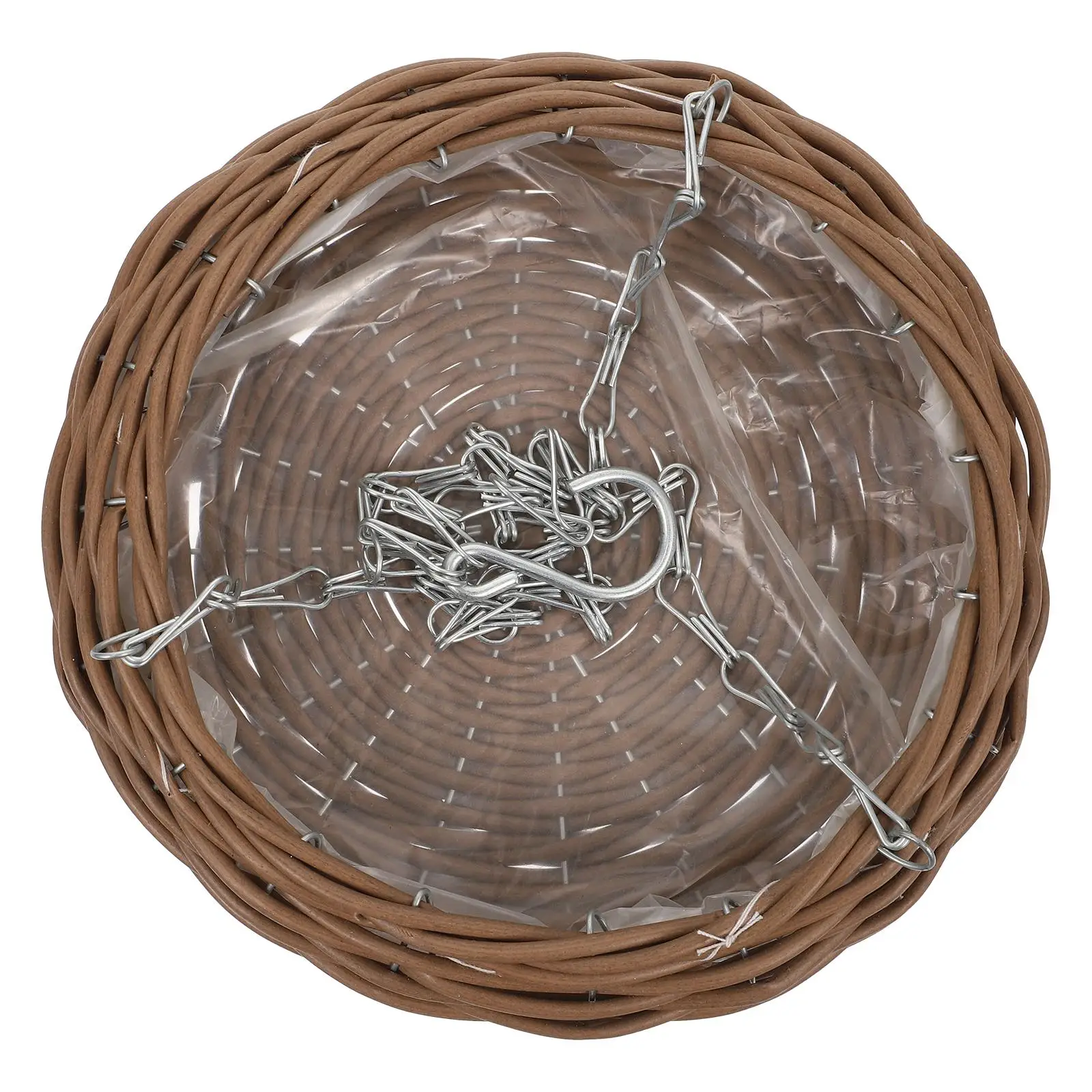 

Wicker Flower Basket Rattan Planters Decorative Woven Hanging Baskets Balcony Garden Yard Natural Material