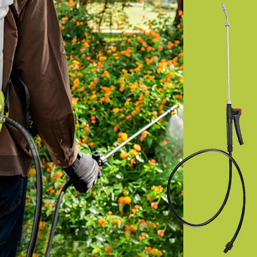 Adjustable Nozzle Trigger Sprayer Rod Replacement Hose Sprayer Wand Handle Durable Garden Watering Tool Repair Parts