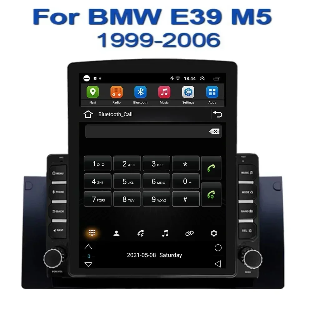 Android 13,0 9,7 "estilo Vertical Tesla pantalla Radio de coche navegación GPS reproductor Multimedia para BMW 5 Series E39 X5 E53 1999 - 2005