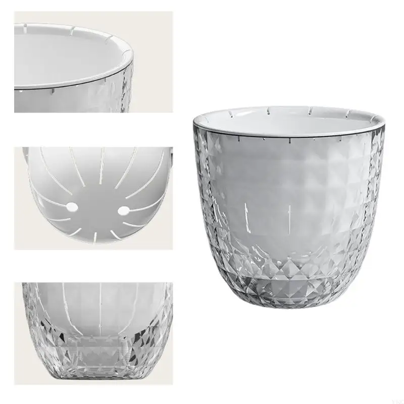 Automatic Watering Flower Pot Clear Auto Watering Planter Pots for Lazy Gardeners And Busy Plant Enthusiasts Y4QC
