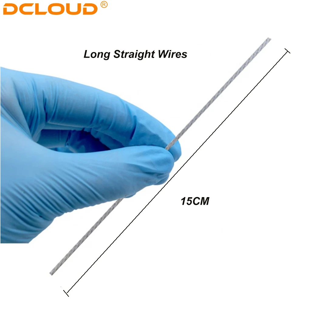 10 Stück/Packung Dental Kieferorthopädie Lingual Retainer Draht Edelstahl Flach Twist Drähte Gerade Zahnarzt Materialien Ortho Bracket – Detail 6