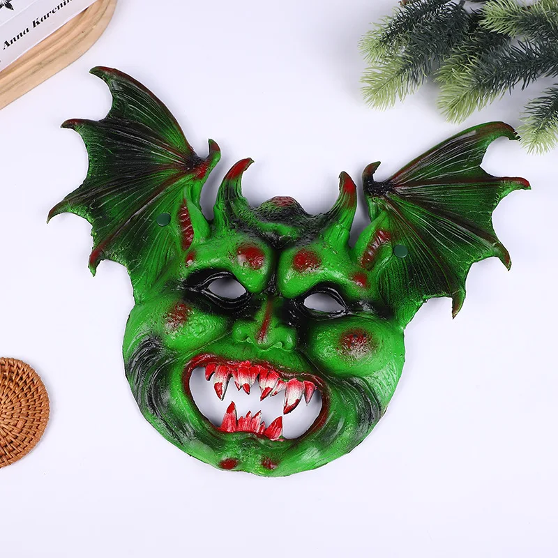 Meia face ram chifre máscara halloween cosplay máscara ressurreição carnaval espuma do plutônio demônio satanás máscara cosplay máscaras de máscaras