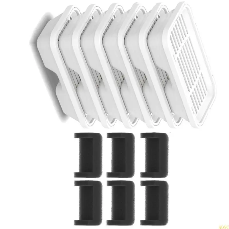 A0NC Замена фильтров и губки для автоматических кошек аккумуляторной аккумуляторной аккумуляторной аккумуляторной батареи для