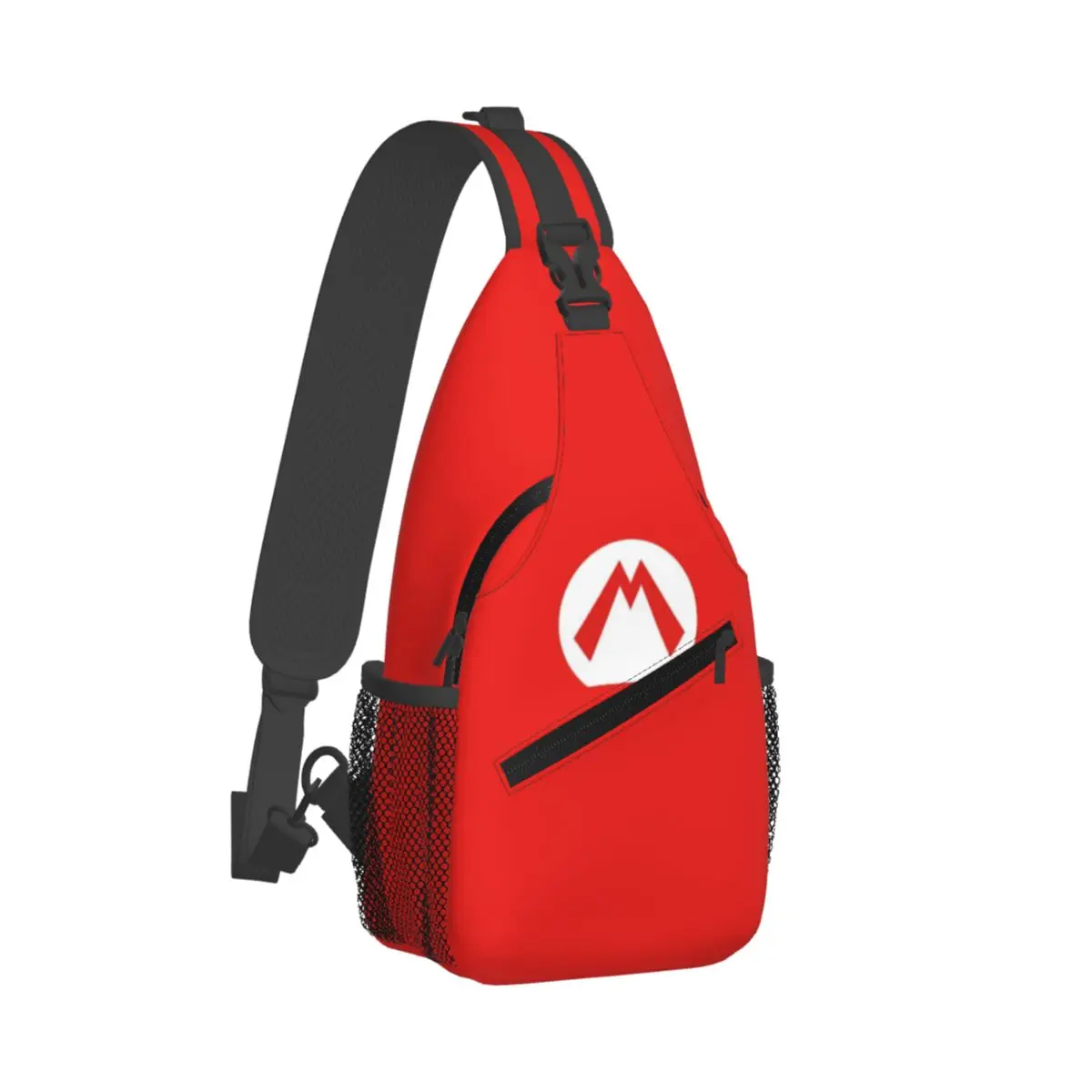 Trendy M-Mario cross chest bag diagonally, a fashionable backpack designed specifically for outdoor sports and daily travel