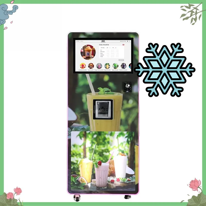 Customizable Commercial Frozen Beverage Drink Slushy Slush Maker Self-service Slushie Vending Machine Dispenser