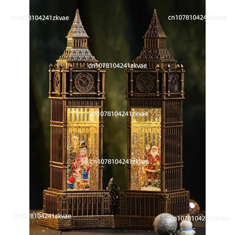 نموذج بناء معلم، صندوق موسيقى عيد الميلاد المزخرف الإبداعي لهدايا عيد ميلاد الأطفال #2