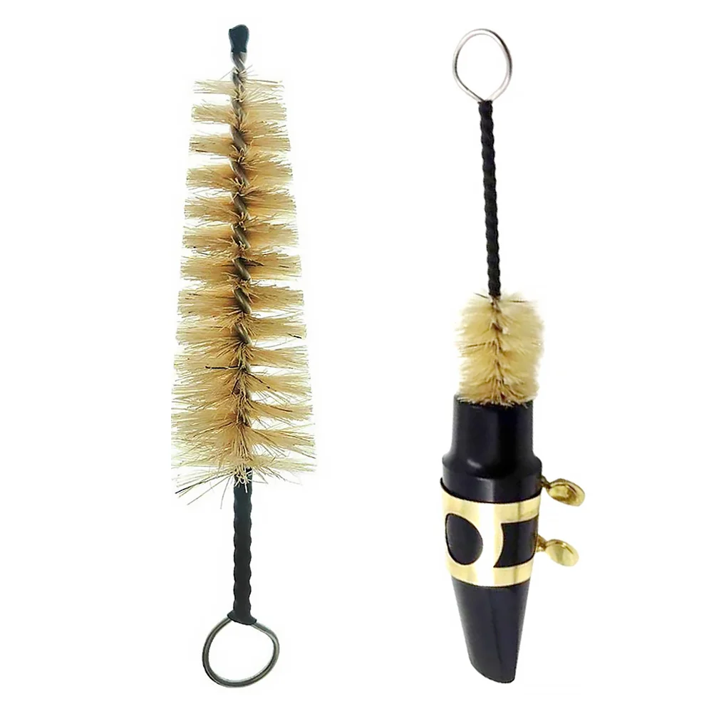 

1 set 1 Set Saxophone Mouthpiece Cleaning Brush Kit Flexible Bristle For Alto Sax Whistle Replacement Parts Musical Instrument