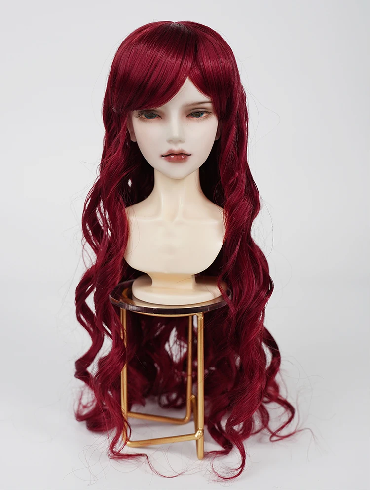 BJD  wig soft silk 1/3 1/4  Bangs hair blank spot SD wig  doll accessories