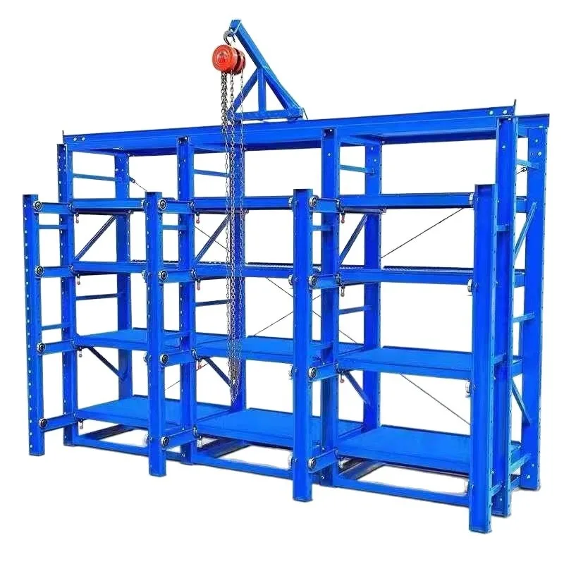 Shelf mold rubber and plastic storage rack heavy duty pull-out rack