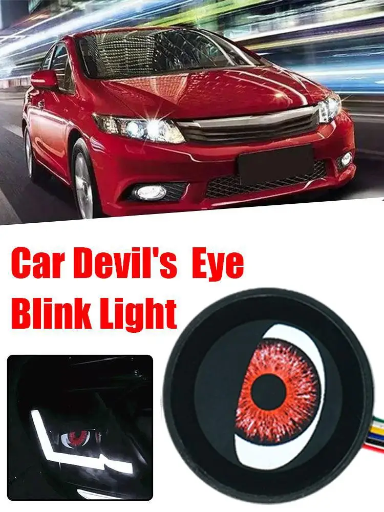 Devil Eyes Lens 3 Inch For 12v Car WIFI Control Sharingan Devil Eyes Retrofit Kits Fitting Car Light Accessories