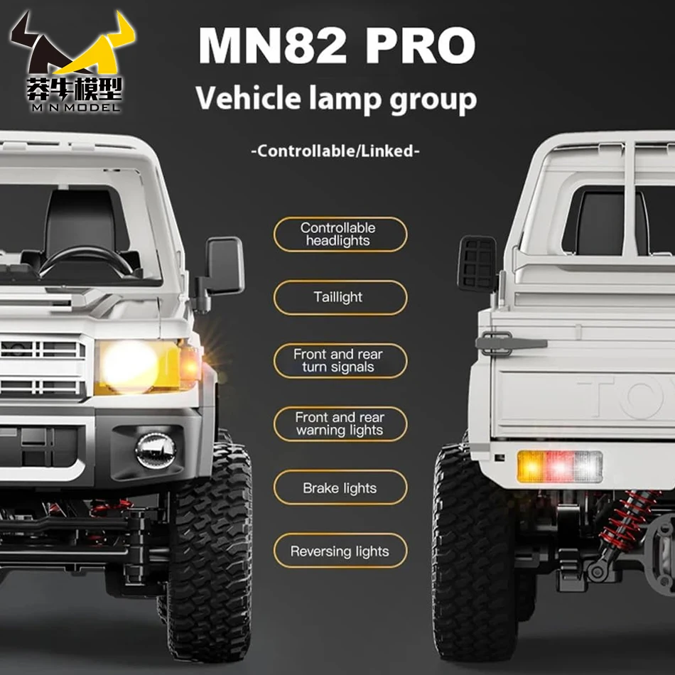 MN نموذج MN82S LC79 1/12 4WD كامل النطاق RC بيك اب شاحنة قصيرة التحكم عن بعد تسلق على الطرق الوعرة سيارات لعب للأطفال مهرجان الهدايا