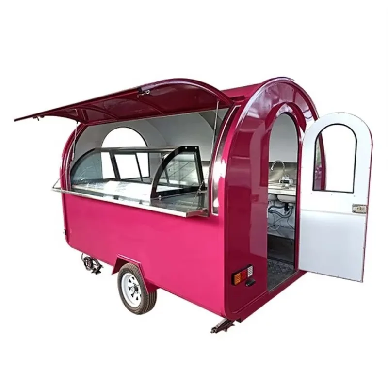 Customized Pizza Taco Cart 13ft  Mobile Concession Food Trailer With Fully Equipped Restaurant For Snacks Food Sales