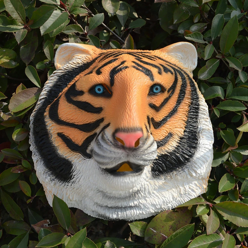 1pc Tigre Copricapo Maschera di Halloween Vivido Animale Viso Costume Scherzo Divertente Masquerade Party Performance Maschera 3D Stampato per Cosplay