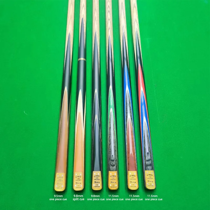 OMIN-VICTORY Snooker Cue with Case Tip, Billiard Cue Stick, 9.5mm, 10mm, 11.5mm 3/4 split,one piece cue，145cm，Extended section