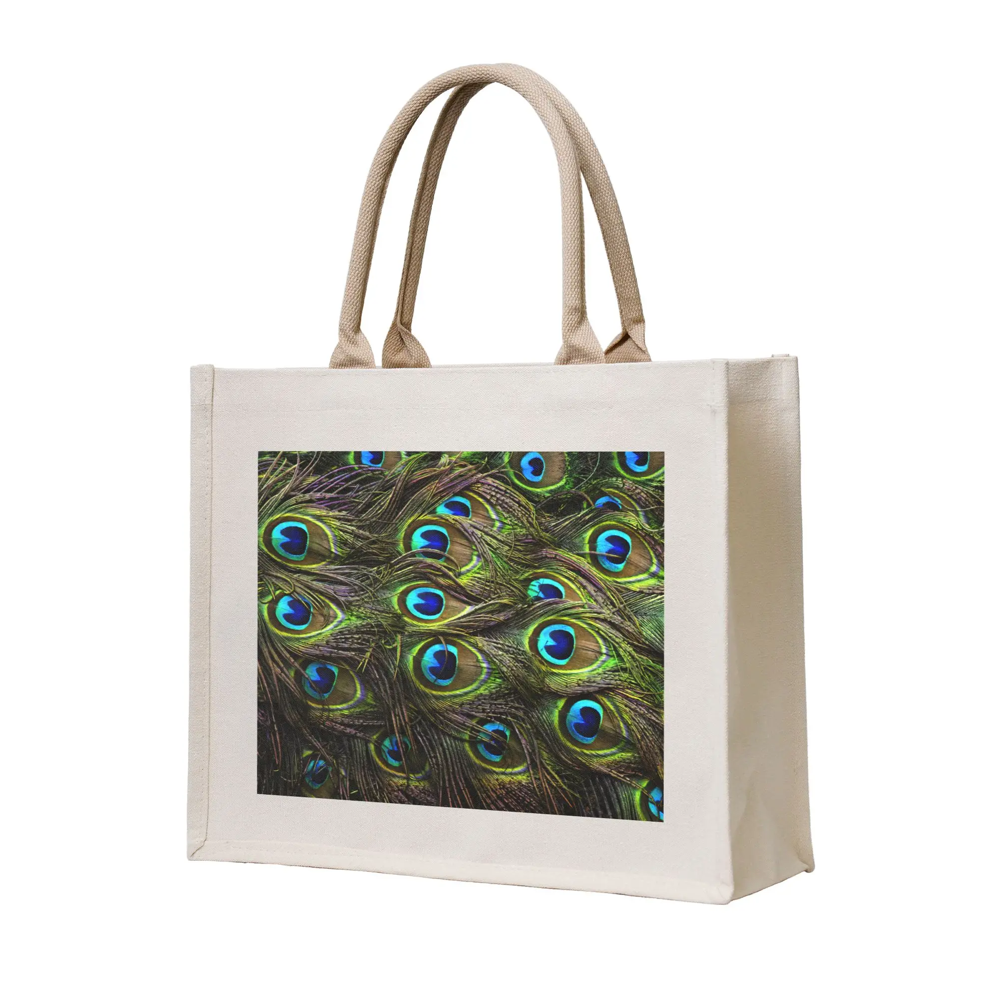 

Сумка-шоппер с изображением павлина, милая и красивая, для покупок, женская, с перьями животных, на плечо, большая вместительная сумка-тоут