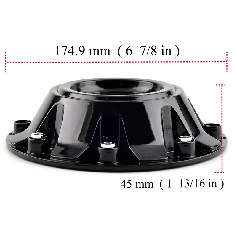 4PCS 175mm(6.89in)/150mm(5.91in) Car Wheel Center Hub Caps  for MAX X07 Black  ABS Plastic  Auto Accessories