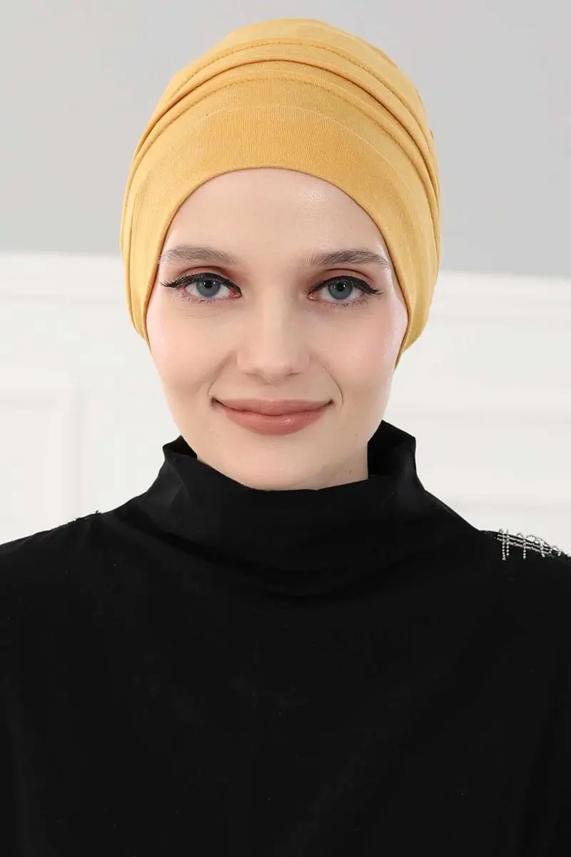 Baret Model Hijab Bone Mosterd