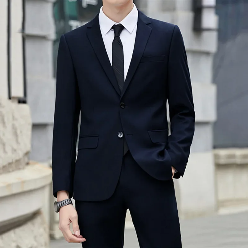 Costume Slim à Revers pio pour Homme, Robe de Mariage, Hôte, Performance, 10151