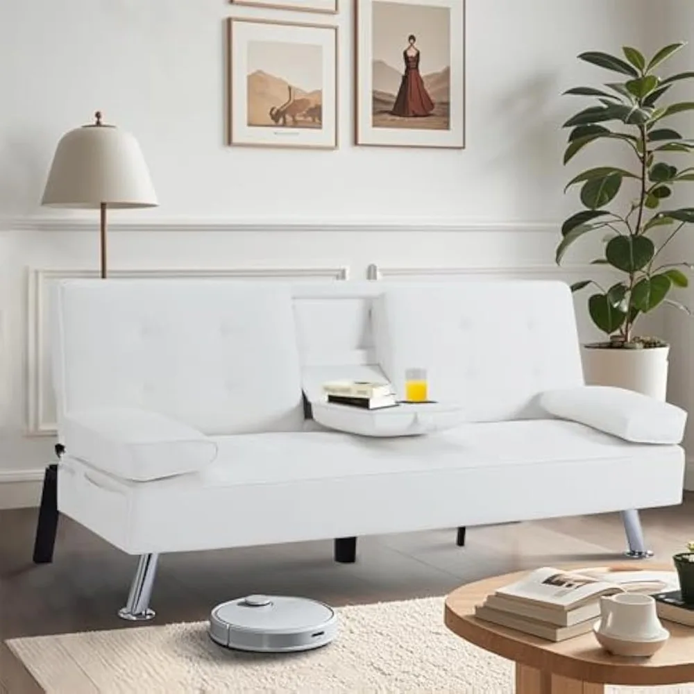 

Living Room Sofas, Convertible Sofa Bed Adjustable Couch Sleeper Recliner Lounge Daybed for Living Room Bedroom Apartment Office