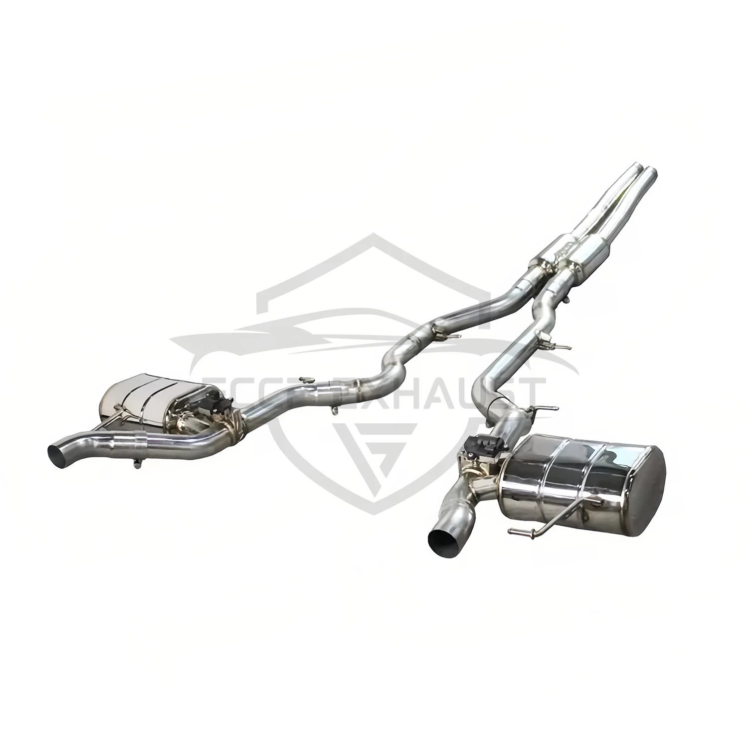 Sportieve Valvetronic roestvrijstalen Catback-uitlaat voor Range Rover 5.0T Vrij verstelbare geluidsregeling Eenvoudige installatie