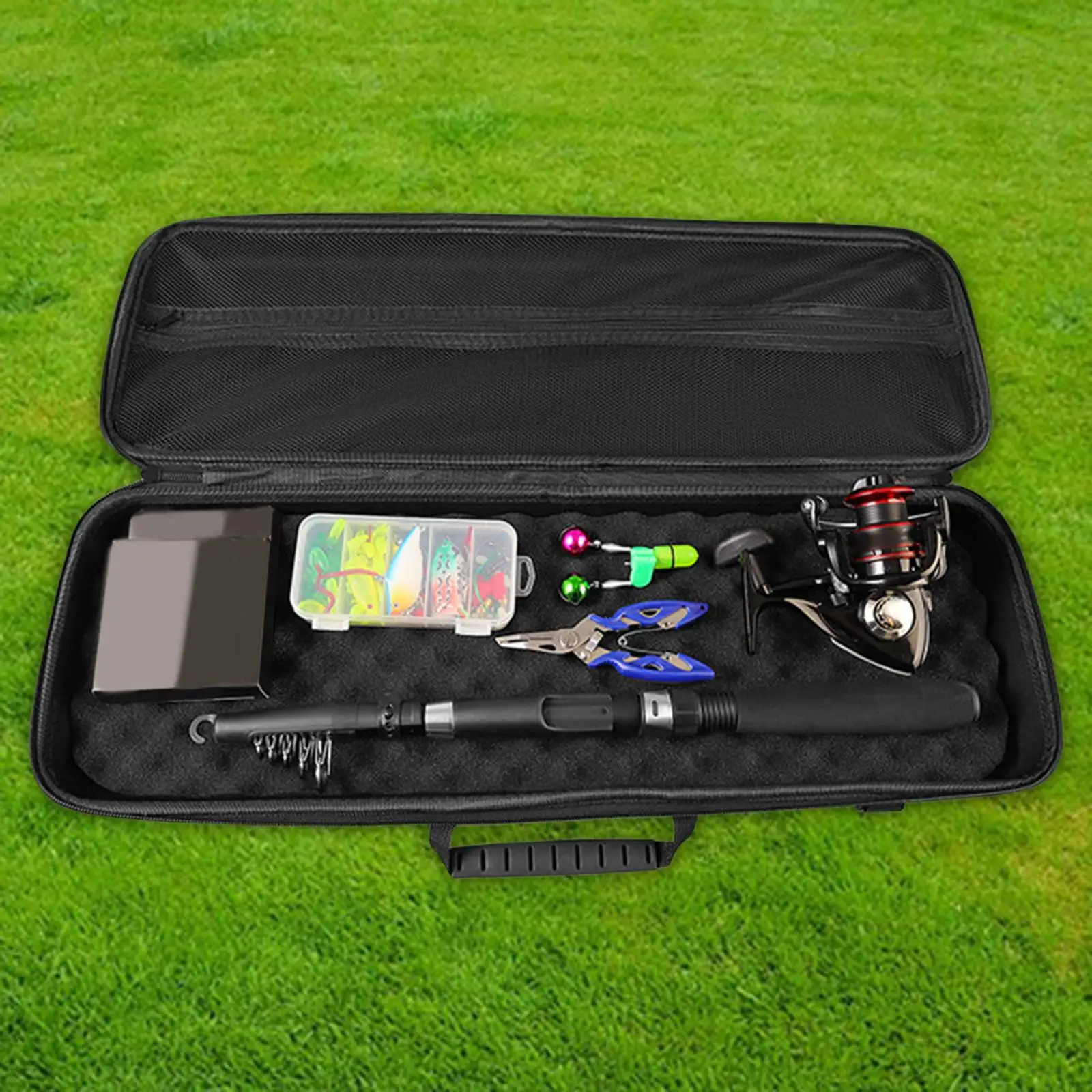 Fishing Rod Reel Bag Equipment with Strap Wear Resistance Carrier Bag Gift Durable Travel Carry Case Fishing Tackle Storage Case image 3