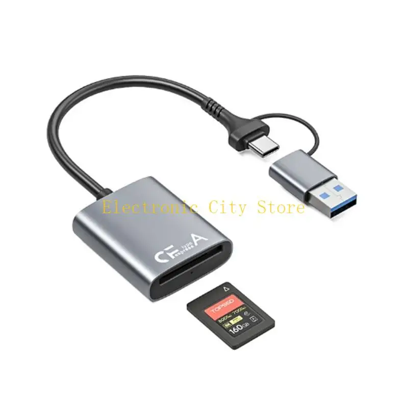 

Высокоскоростная алюминиевая адаптеры CFAST Type A USB 3.2 Gen2, совместим с устройством для ноутбука ПК, мгновенно доступа к