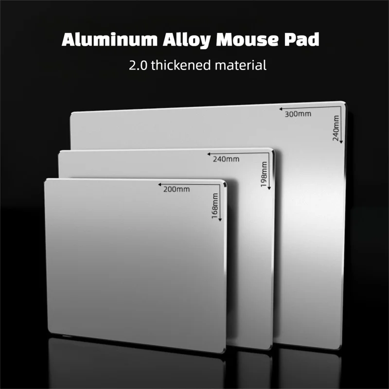 

Mouse Pad Aluminium Alloy Gaming Premium Non-slip Waterproof Light and Durable Notebook Mouse Pad Metal Smooth Slim MousePad